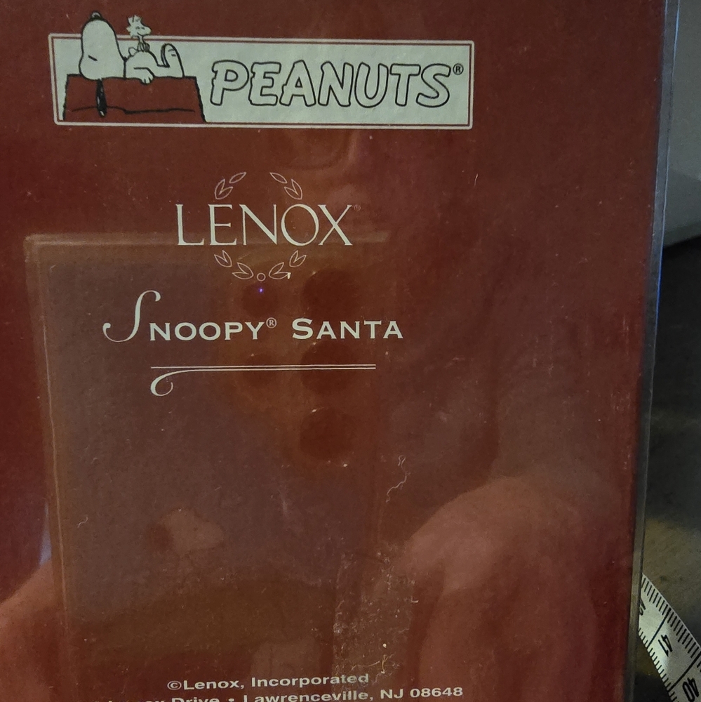 Lenox Snoopy Santa Ornament - Picture 2 of 2